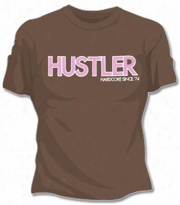 Hustler Classic Girls T-shirt Brown)