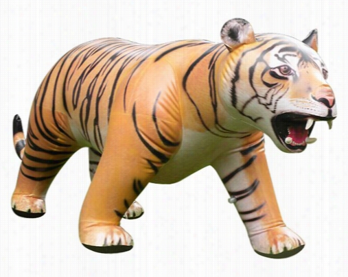 Incredible Lifelike Inflatable Tiger (84 Inches Long