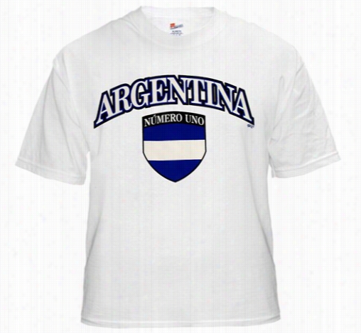 Internationa L Soccer Shirts - Argentina Crest T-shirt (mens)