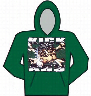 Kick Ass Bull Doog Hoodie (sixe Small)