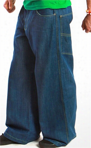 Kikwear Blue Denim  Stash Pocet Supreme Pznts (26 Inch Bottom)