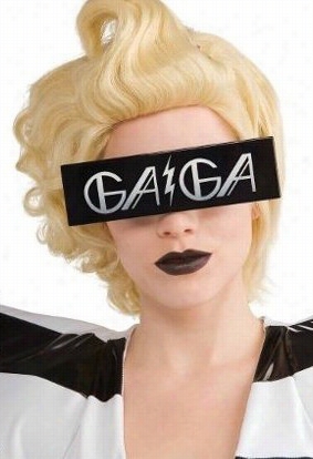 Lady Gaga Censor Bar Sunglasses