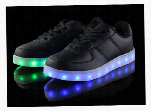 Led Sneakers - Deluxe Rechargeable Led Light-up Sneakers - Black