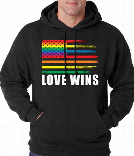 Love Wins - Gay  Marriage Equality Adult Hoodie