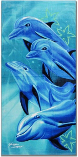 Michael Searlesignature Dolphin Tropic Beach & Bathtowel