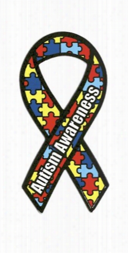 Mini Autism Awarenes Ribbon Magnet
