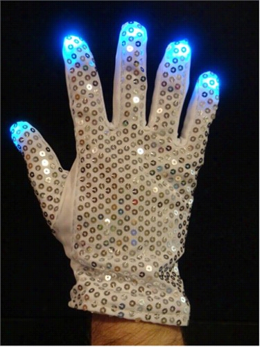 Multicolor Light Show Glitter Sequin Raver Glove