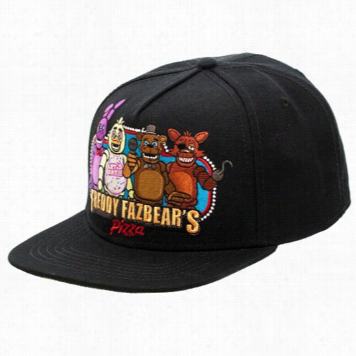 Official Five Nights At Freddy's - Freddy Fazbear's Pizza Black Snap Back Hat