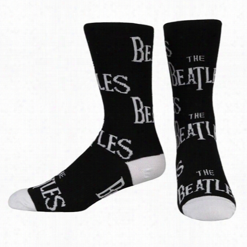 Official The Beatles Logo Socks