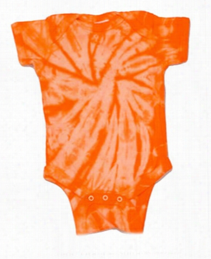 Orange Spirral Baby Oneseis