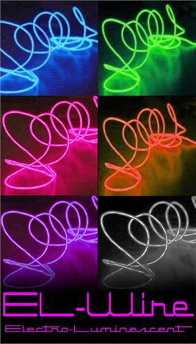 Portable El (electro-luminescent) Light Up Wire