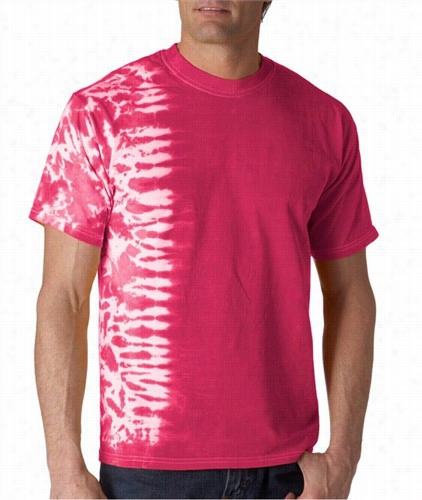 Premium Hnd Made Tie Color T-shirts -hot Pink Fusion