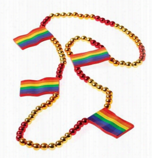 Rainbow Flag Bead Necklace