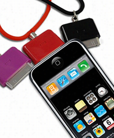 Silicone Lanyard Neccklace For I Phone 4 / 4s / Ipod Touch