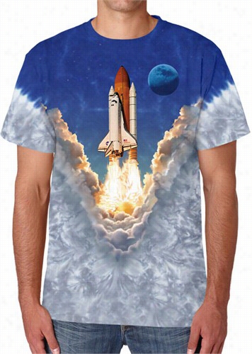 Space Shu Ttle Tie Dy T-shirt