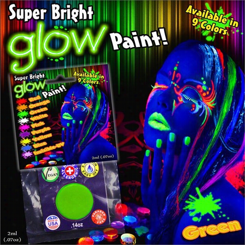 Super Bright Glowing Paint Makeup