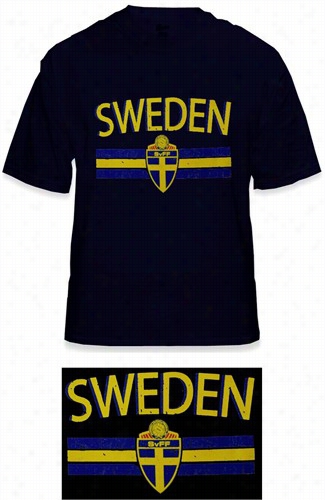 Sweden Vintage Shield International Mens T-shirt