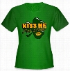 Kiss Me I'm Irish Shamrock Girl's T-Shirt