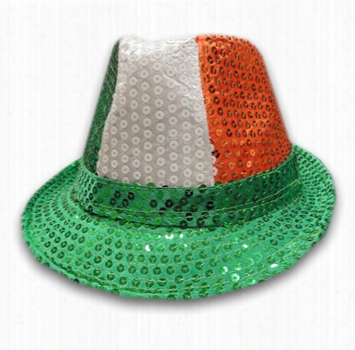 Tri-color Fedora Hat - Irish Seqiun Party Hat