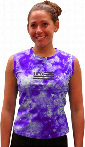 Ufo Girly Tie Dye Tank Tops (purple)