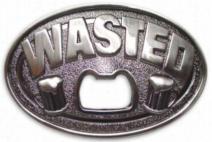 Wasted Botttle Opener Belt Buckle