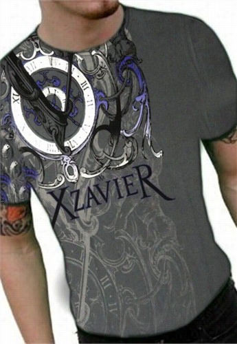 Xzavier &quot;only Time Will Tell&quot; T-shirt (charcoal)