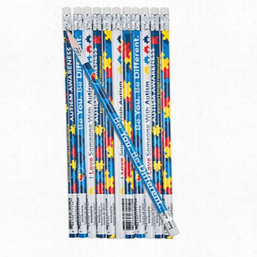 12-pack Of Autism Awareness Pencils