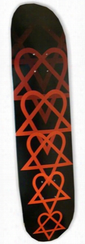 Bam/hi &quot;fade Heartagram&quot; Skateboard Deck