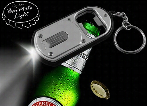 Barmate Light Led Keychqin With Bottle Opener