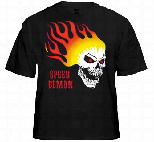 Biker Shirts - &quot;speed Demon&quot; Biker Shi Rt