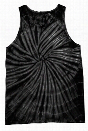 Black Spider Tie Dye Tank Top