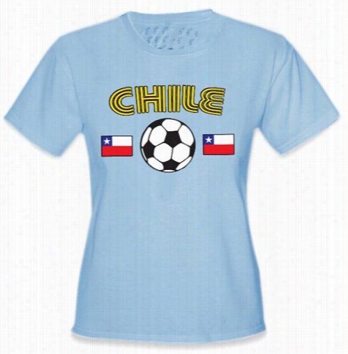 Chile World Cup Soccer Girls T-shirt