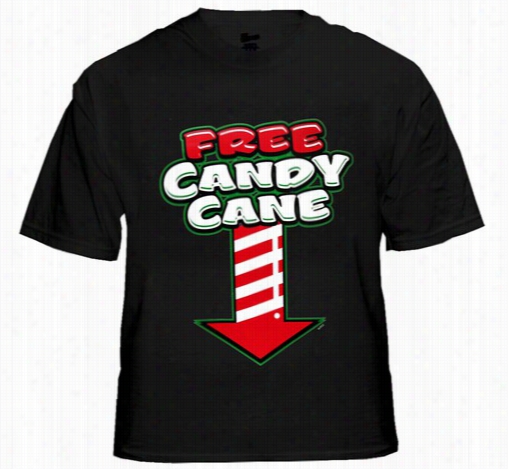 Christmas Tee's - Free Candy Cane Men's T-shirt