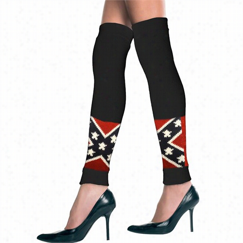 Ally Rebel Flag Knit Leg Warmers