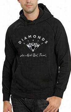 Diamonds Are A Girl's Bset Friend Ault Hoodie