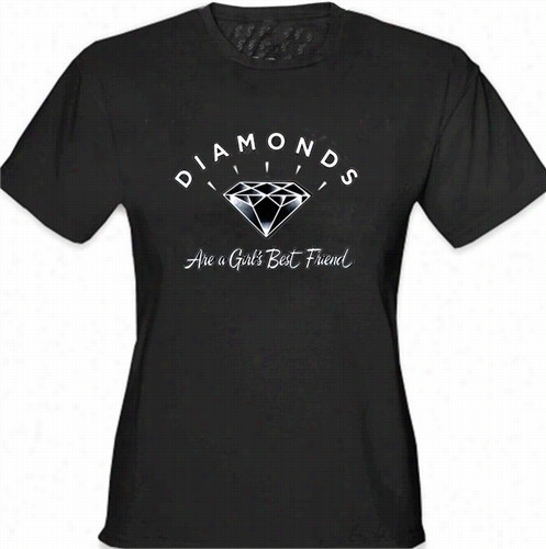 Diamonds Are A Girl's Best Friend Girl's T-shirt