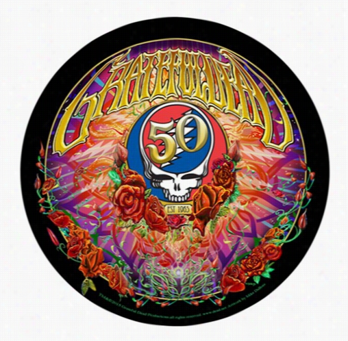 Doubble Sided Grateful Dead 50th Anniversary Sicker (4 1/2&quot; Roynd)