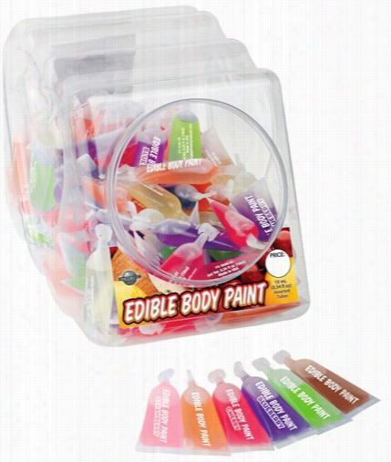 Edible Body Finger Paints (4 Pack) (blue, Green, Red, Piink)