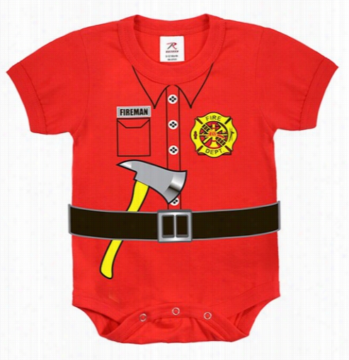 Fireman One-piece Costume Baby Onesies