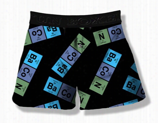 Fun Boxer - Bacon Periodic Time Table Element Boxer Shorts