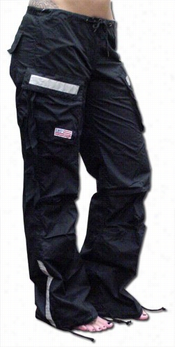 Girls Ufo Reflective Hipsyer Pants (black)