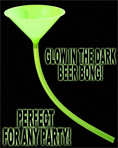 Glow In The Dark And Under Black Light Beer Bong