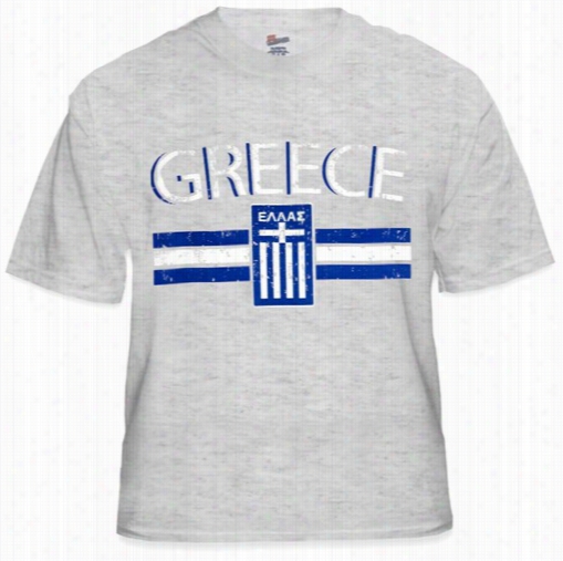 Greece Vintage Shield Internaitonal Mens T-shirt