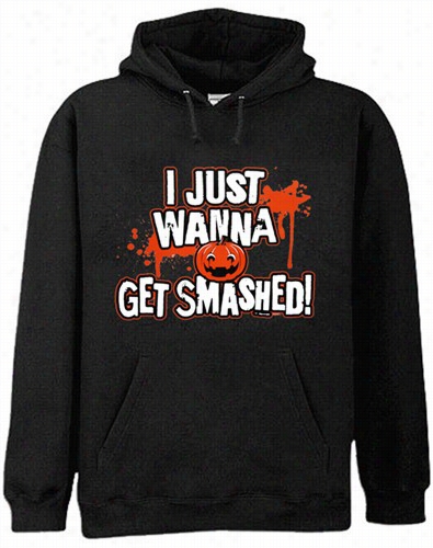 Halloween  Shirts - Get Smashed Adult Hoodie