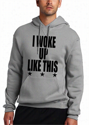 I Woke Up Like  This W/ Stars Adult Hoodie