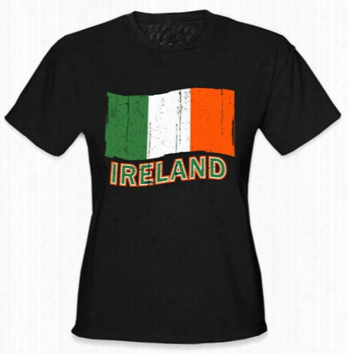 Ireland Vintageflag Girl's T-shirt