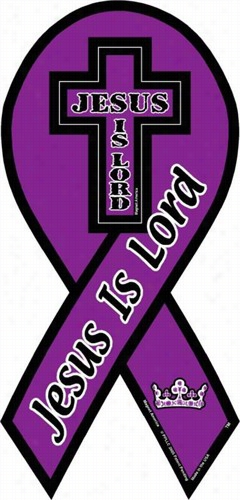 Jesus Iis Lord Car Ribbon Magnet