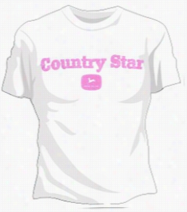 John Deere Country Star Girls T-shirt (white)