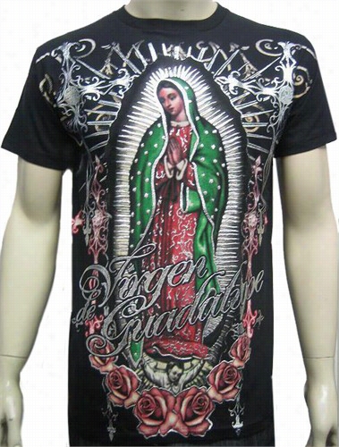 Konflic Clothig &quot;vision Of Guadalupe↦quot; T-shirt (wicked)