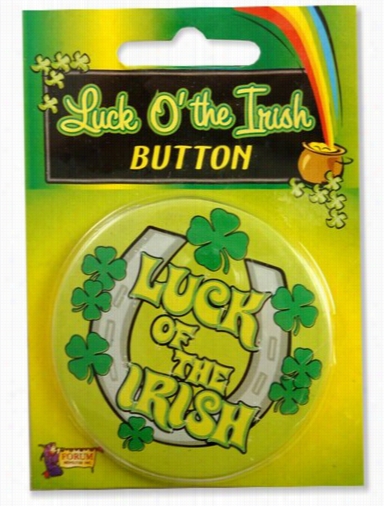 Luck Of The Irish Button Pin